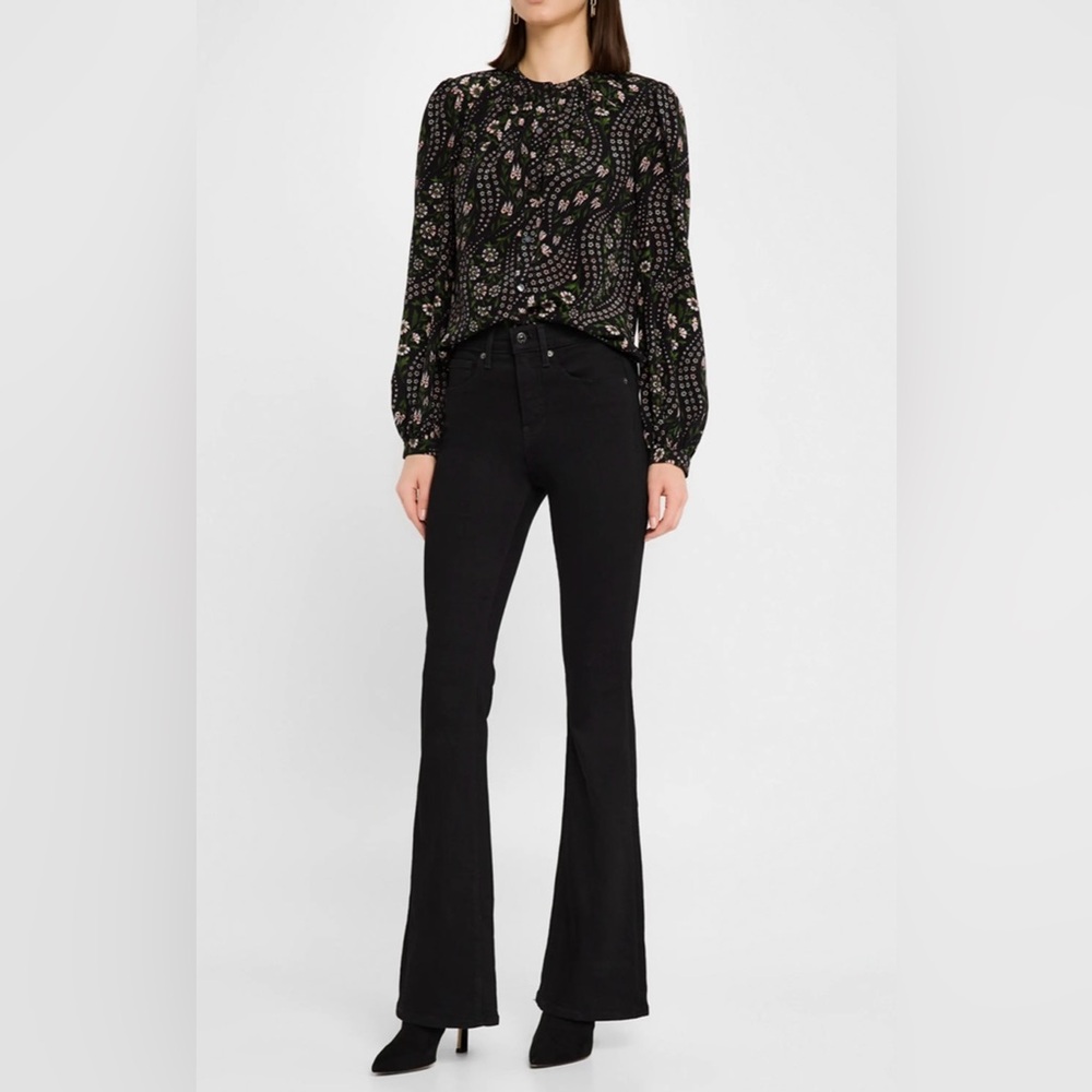 Veronica Beard Beverly Black Flare Jeans